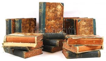 Magyar lexikon. Az összes tudományok encziklopédiája 15 kötet a sorozatból. Szerk. Somogyi Ede. Bp. 1879-1884. Rautmann - Wilckens (Pallas). 3 kötet teljesen szétesett állapotban, de sok kötet gerince elvált, lapok sérültek