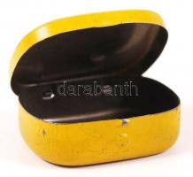 Kisméretű fém dobozka (The Gramophone Company), 3x4 cm