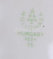 Hollóházi kulacs Zalakaros látképpel, matricás, jelzett, hibátlan, m: 17 cm