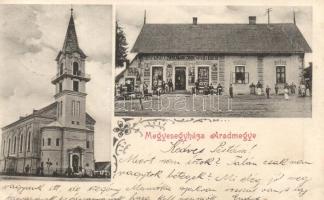 Medgyesegyháza, templom, Zuckermann Izidor üzlete