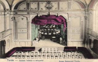 Torda, színház belső, Borza Zsigmond kiadása / theatre interior (fl)