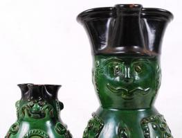 Miksa kerámia tétel, apró lepattanásokkal, jelzés nélkül, összesen: 4 db