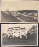 cca 1930 Peking, két amatőr fotó / cca 1930 Beijing 2 amateur photos 13x9 cm