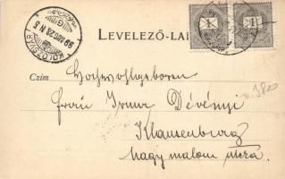 1899 Balázsfalva, post office (EK)