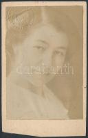 1917 Budapest, Fényképes személyi igazolvány (Identitätskarte) vasúton vagy hajón való utazás igazol...