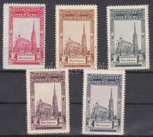 5 db Reichsverein für Kinderschutz (Wien-Stephansdom) feliratú levélzáró