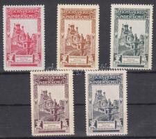 5 db Reichsverein für Kinderschutz (Karlsbad Russische Kirche) feliratú levélzáró