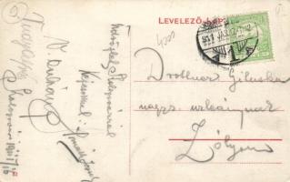 Kolozsvár, Mátyás király tér, Püspöky Miklós harisnya kötödéje, Iparbank, Állami Vasutak Szállító Hi...