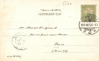 1903 Kolozsvár, MÁV "Összhang" zászlószentelési ünnepélye, Fogászati műterem, Farkas Ignác...