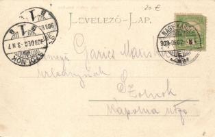 Nagykároly, Orosz és román templom; Csókás László kiadása / Russian and Romanian church