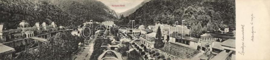Herkulesfürdő, kiadja Mihalovitszky Arnold; panoramacard