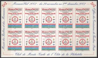 2002 Monaco, Philatelia, 10 db-os matricaív