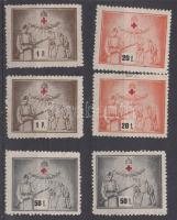 6 db "A harcolók családjáért" feliratú levélzáró