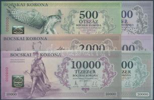 Hajdúnánás 2012. "Bocskai Korona" perforált MINTA sor 500K + 1000K + 2000K + 5000K + 10.000K + 20.000K T:I