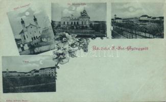 Sepsiszentgyörgy, zsidó templom; kiadja Adler Alfréd / synagogue, floral (r)