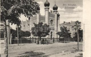 Kolozsvár, Neológ zsinagóga; Schuster Emil kiadása / synagogue
