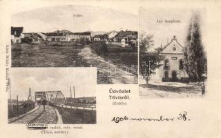 Tövis, Izraelita templom; Klein Mihály kiadása / synagogue