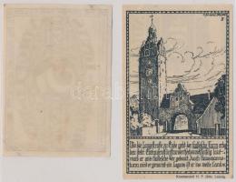 Német Birodalom / Weimari Köztársaság / Zörbig / Mersseburg / Quedlinburg 1921. 5Pf + 10Pf T:I-
Germ...