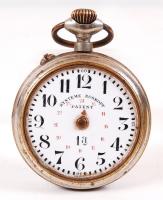 cca 1910 System Roskopf Patent zsebóra üveg nélkül, nem működik, mutató nélkül / pocket watch