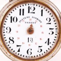 cca 1910 System Roskopf Patent zsebóra üveg nélkül, nem működik, mutató nélkül / pocket watch
