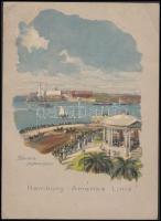 1926 Hamburg-Amerika Line Toledo gőzös étlap / Toledo steamer menu card