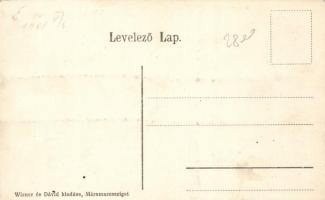 Máramarossziget, Főtér, Wizner és Dávid kiadása / square, market, church