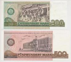 NDK 1985. 200M + 500M T:I
GDR 1985. 200 Mark + 500 Mark C:UNC