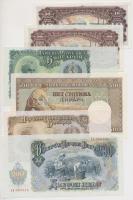 Jugoszlávia 1942-1963. 6db klf bankjegy T:I
Yugoslavia 1942-1963. 6pcs of various paper money C:UNC