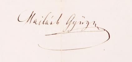 1865 Országgyűlési meghívó Ferenc József osztrák császár és magyar király saját kezű aláírásával tho...