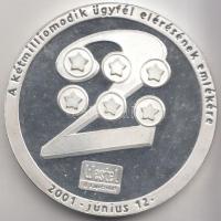 Fritz Mihály (1947-) 2001. "Westel - A kétmilliomodik ügyfél elérésének emlékére" fém emlékérem (42mm) T:PP