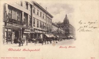 Budapest V. Károly körút, üzletek