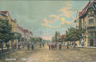 Szolnok Szapáry utca; Wacha Pál kiadása (kis szakadás / small tear)