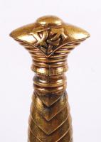 Denix márkájú japán önvédelmi tőr, modern replika, réz és bőr, eredeti dobozában h:47 cm, + fa tőrta...