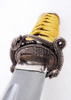 Denix márkájú, fekete japán tőr modern replika, eredeti dobozában h:49 cm