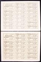 1922. "Produkt Kereskedelmi Részvénytársaság 25 részvénye 400 koronáról" (2x) egymás utáni...