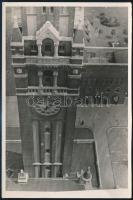 cca 1930-1940 Jermy László: Szeged, a dóm tornyából, vintage fotó, jelzetlen, a szerző hagyatékából, 18x11 cm
