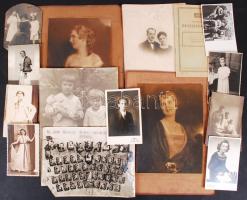 cca 1910-1940 Nagy, kb 50 darabos fotó tétel, nagyrészt nagyméretű fotókkal
