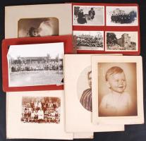 cca 1910-1940 Nagy, kb 50 darabos fotó tétel, nagyrészt nagyméretű fotókkal