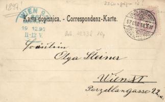 1897 Eszék, Osijek, Essegg; synagogue, floral