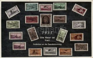 1935 'Die Saar ist frei!' Saarabstimmung, set of stamps