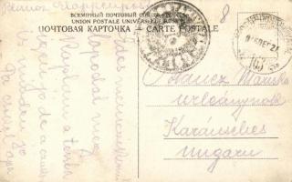 Russian military, soldiers having a rest by the roadside