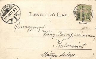 Kassa, a Kassai Sport-Egyesület Rákóczi-serlege; Nyulászi Béla kiadása / memorial chalice, Art Nouve...