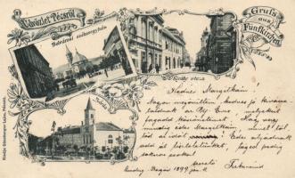 1899 Pécs, floral; kiadja Günsberger Lajos