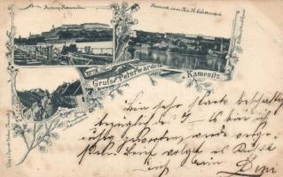 1898 Újvidék Pétervárad, floral; Verlag Ignatz Urban (fl)