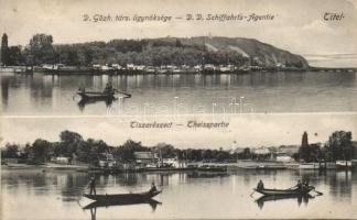 Titel, Dunai Gőzhajótársaság ügynöksége, Tisza-part / riverside