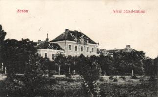 Zombor, Ferenc József laktanya; Schön Adolf kiadása / military barracks