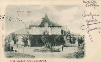 Cegléd, Népkerti vigadó; kiadja Piros J.