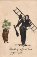 New Year, chimney sweeper Emb.