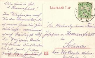 Kolozsvár, vasútállomás; Schuster Emil kiadása / railway station