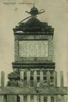 Nagyvisnyó, hősi emlékmű (lyuk / pinhole)